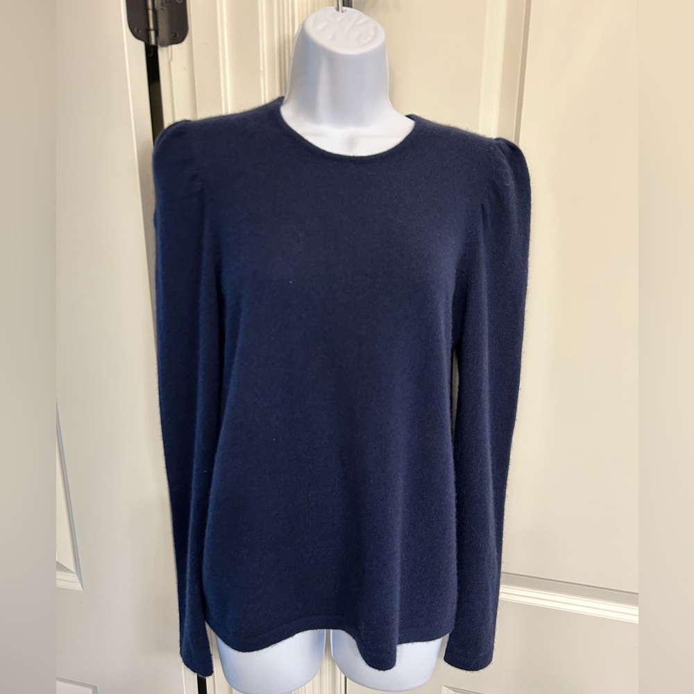 J. McLaughlin Deep Blue cashmere top